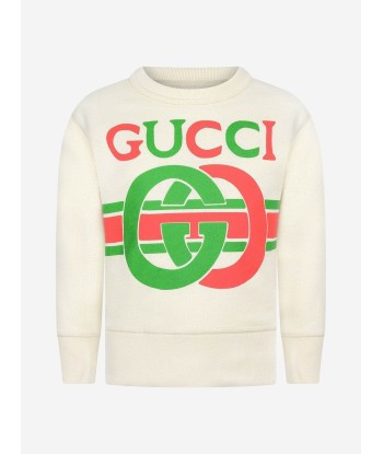 GUCCI Boys Logo Sweater pas cher 