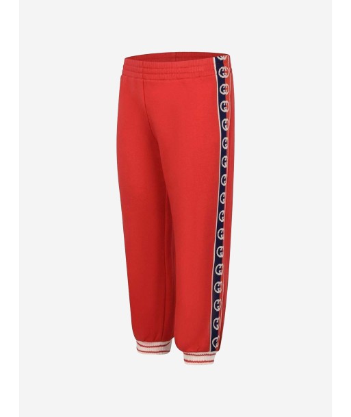 Gucci Kids Joggers - Cotton GG Trim Joggers de pas cher