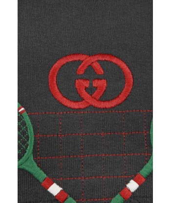 GUCCI Charcoal Tennis Sweater Les magasins à Paris et en Île-de-France