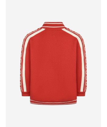 GUCCI Boys Zip Up Top - Cotton Logo Zip Up Top de la marque