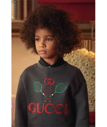 GUCCI Charcoal Tennis Sweater Les magasins à Paris et en Île-de-France