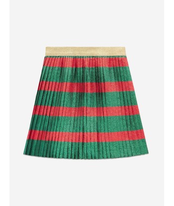 Gucci Girls Striped Lurex Skirt plus qu'un jeu 