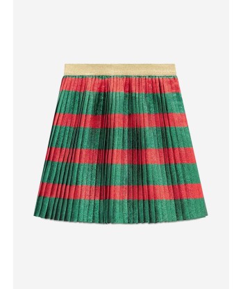 Gucci Girls Striped Lurex Skirt plus qu'un jeu 