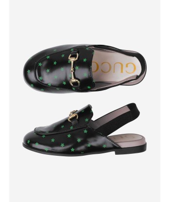 Gucci Kids Shoes - Leather Slingback Star Shoes les ctes