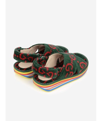 Gucci Kids Sandals - Terry Cloth Sandals brillant des détails fins