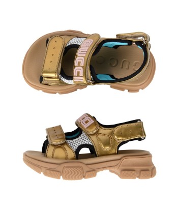 Gucci Girls Sandals - Leather & Mesh Sandals Amélioration de cerveau avec