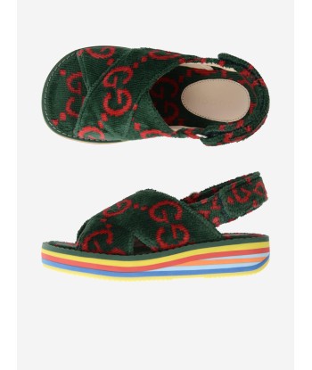 Gucci Kids Sandals - Terry Cloth Sandals brillant des détails fins