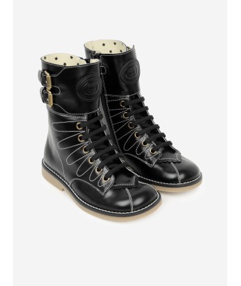 Gucci Girls Leather Lace Up Boots En savoir plus