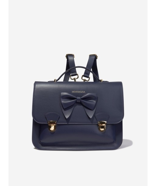 Monnalisa Girls Bow Satchel in Navy En savoir plus