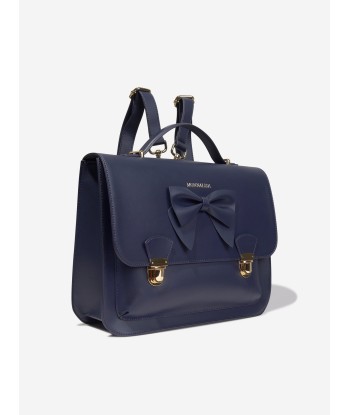 Monnalisa Girls Bow Satchel in Navy En savoir plus