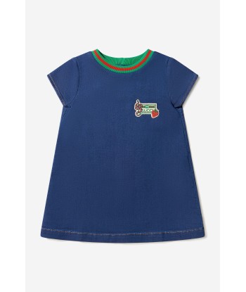 Gucci Baby Girls Cotton Jersey Denim Dress de pas cher