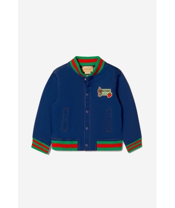 Gucci Baby Unisex Denim Bomber Jacket la colonne vertébrale