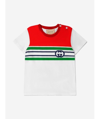 Gucci Baby Boys Cotton Jersey Logo T-Shirt meilleur choix