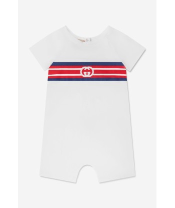 Gucci Baby Boys Cotton Jersey Logo Romper store