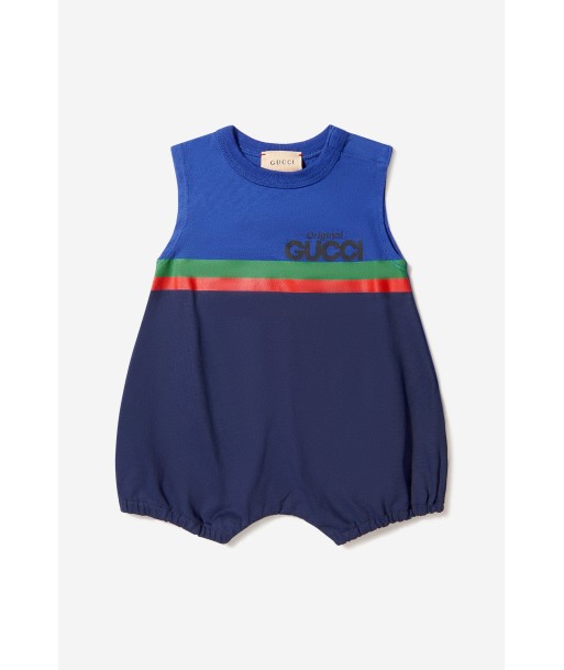 Gucci Baby Unisex Cotton Jersey Romper outlet