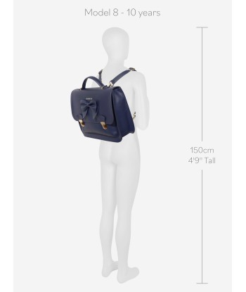 Monnalisa Girls Bow Satchel in Navy En savoir plus