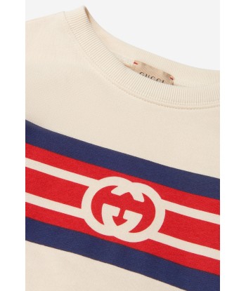 Gucci Boys Cotton Logo Sweatshirt pas cher 