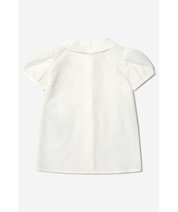 Gucci Baby Girls Cotton Jacquard GG Shirt Les magasins à Paris