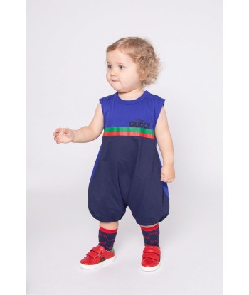 Gucci Baby Unisex Cotton Jersey Romper outlet