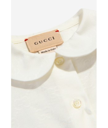 Gucci Baby Girls Cotton Jacquard GG Shirt Les magasins à Paris