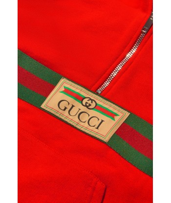 Gucci Unisex Felted Cotton Popover Jacket de pas cher