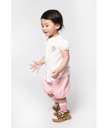 Gucci Baby Girls Cotton Jacquard GG Shirt Les magasins à Paris