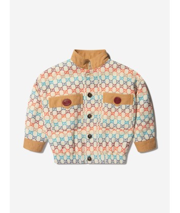 Gucci Girls Canvas GG Jacquard Jacket destockage