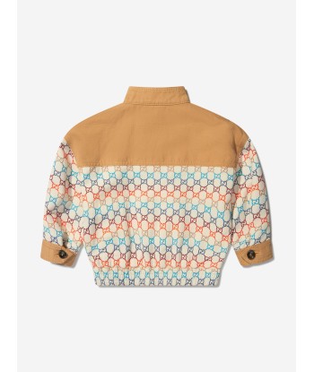 Gucci Girls Canvas GG Jacquard Jacket destockage