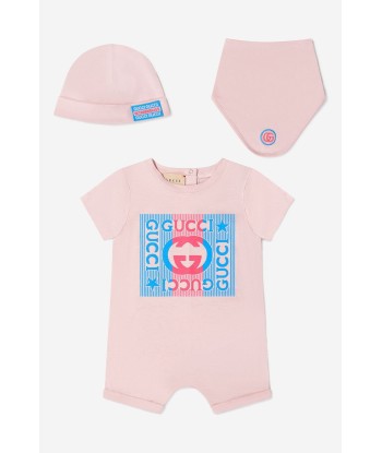 Gucci Baby Girls Cotton Romper Gift Set (3 Piece) 50-70% off 