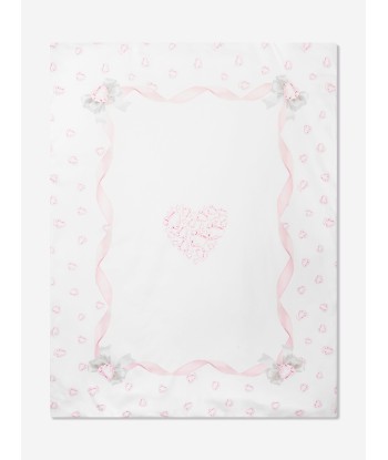 Monnalisa Baby Girls Crystal Heart Blanket in Cream la colonne vertébrale