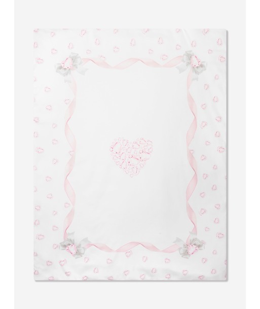 Monnalisa Baby Girls Crystal Heart Blanket in Cream la colonne vertébrale