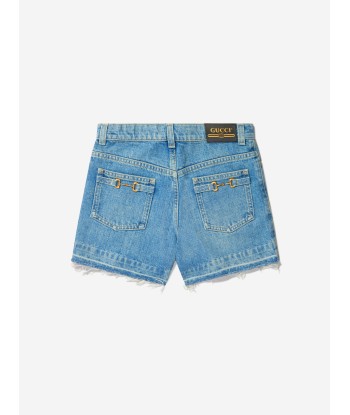 Gucci Girls Organic Cotton Denim Shorts sur le site 