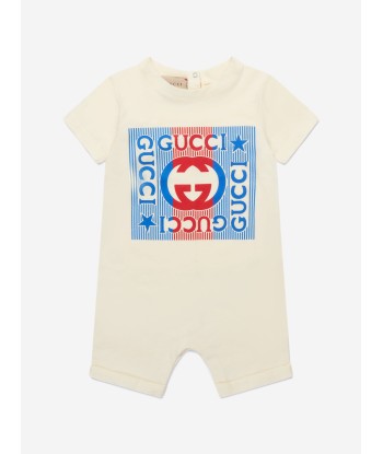 Gucci Baby Boys Cotton Romper Gift Set (3 Piece) les ctes