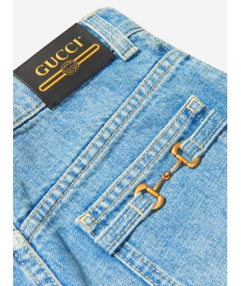 Gucci Girls Organic Cotton Denim Shorts sur le site 