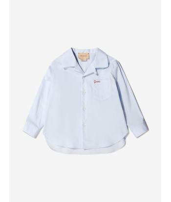 Gucci Baby Boys Cotton Poplin Shirt Les magasins à Paris et en Île-de-France