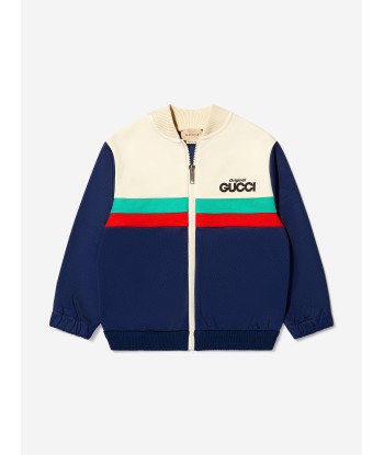 Gucci Unisex Technical Jersey Zip Up Top de votre