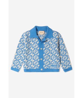 Gucci Baby Boys Cotton And Wool Cardigan de technologie