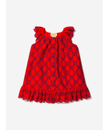 Gucci Baby Girls Embroide GG Star Dress pas cher