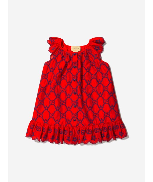 Gucci Baby Girls Embroide GG Star Dress pas cher