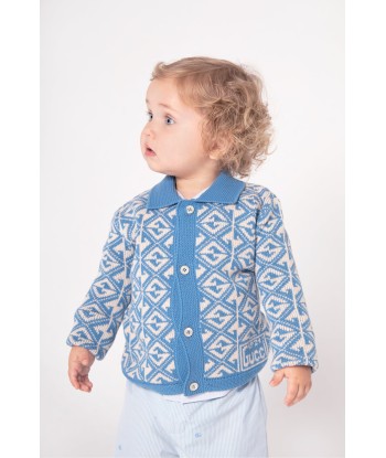 Gucci Baby Boys Cotton And Wool Cardigan de technologie