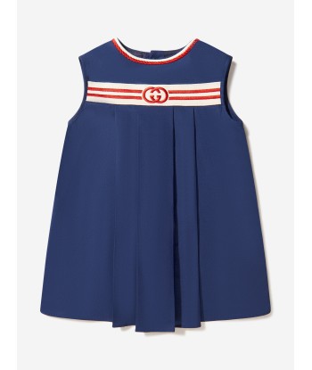 Gucci Baby Girls Cotton Poplin Sleeveless Dress français