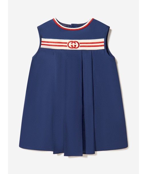 Gucci Baby Girls Cotton Poplin Sleeveless Dress français