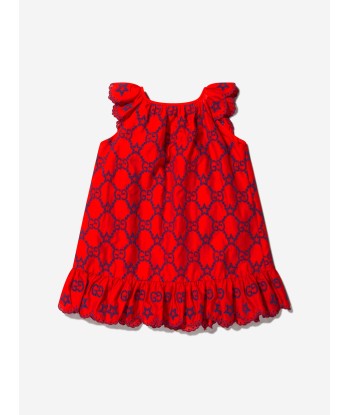 Gucci Baby Girls Embroide GG Star Dress pas cher