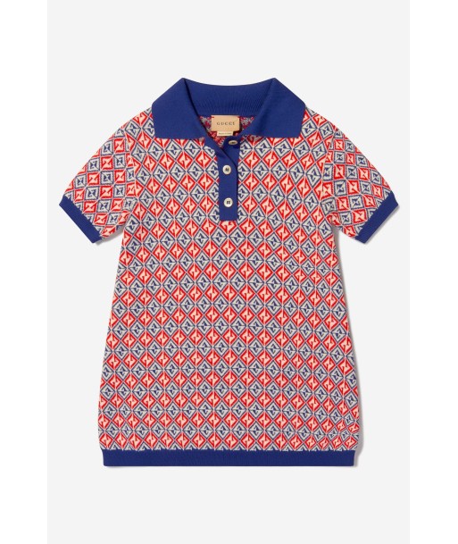 Gucci Girls Cotton Geometric Polo Dress est présent 