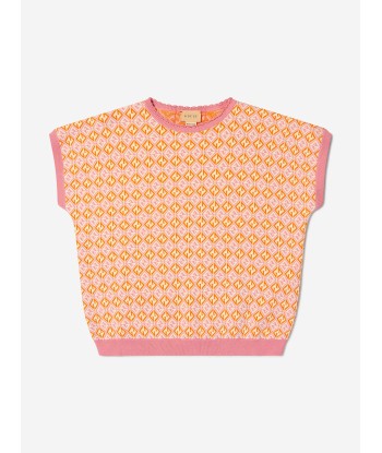 Gucci Girls Cotton Knitted Short Sleeve Jumper Vous souhaitez 