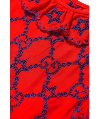 Gucci Girls GG And Stars Embroide Dress les muscles