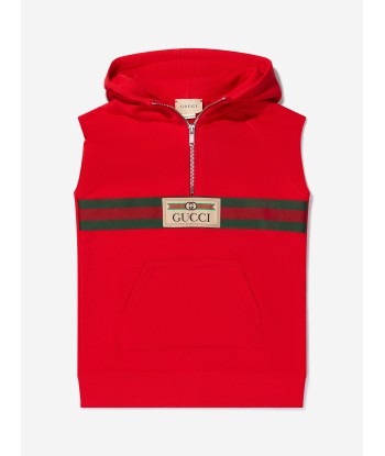 Gucci Girls Felted Cotton Sleeveless Dress français