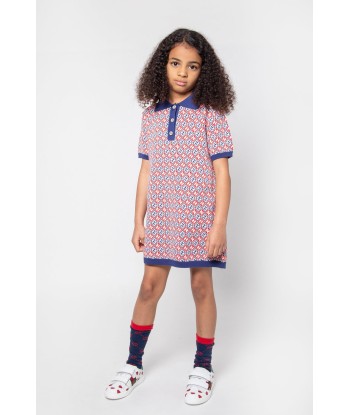 Gucci Girls Cotton Geometric Polo Dress est présent 