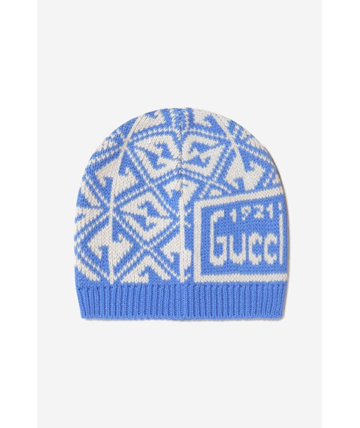 Gucci Baby Boys Cotton And Wool Geometric Hat le des métaux précieux