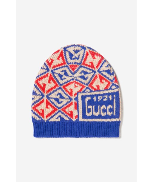 Gucci Baby Boys Cotton And Wool Geometric Hat france